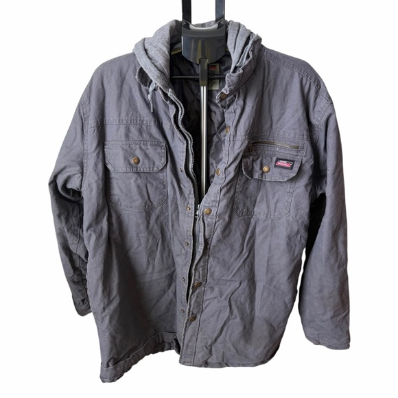 Dickies Other - Dickies Charcoal Hooded Shirt Jacket – Men’s XL